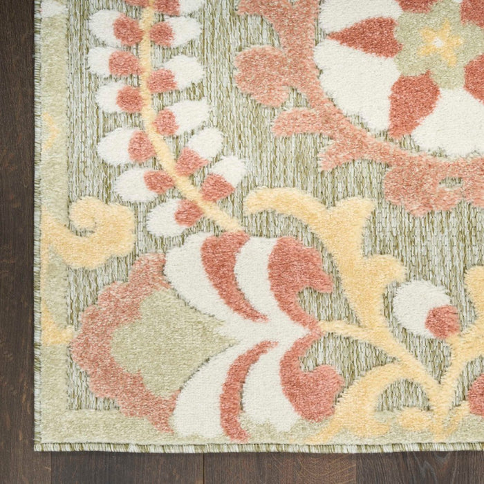 Aloha Sage Rose  Polypropylene & Polyester