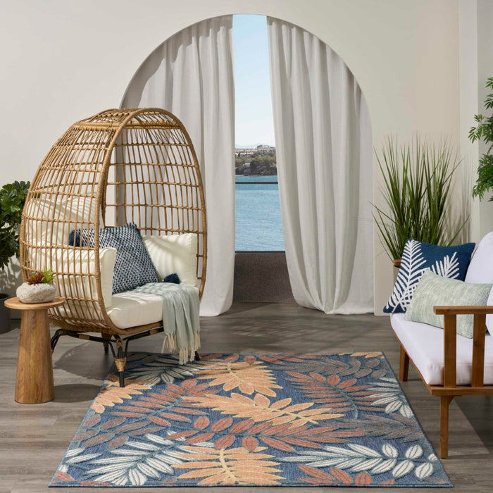 Aloha Polypropylene & Polyester  Blue Rose