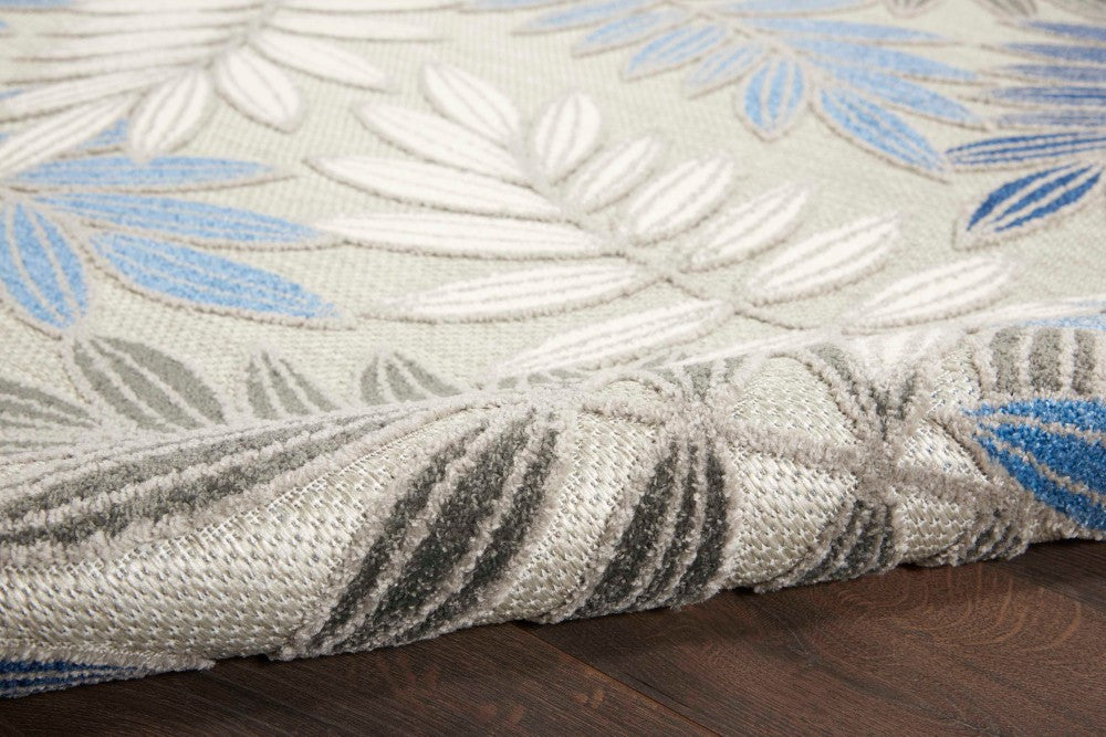 Aloha Grey Blue Polypropylene & Polyester GRYBL