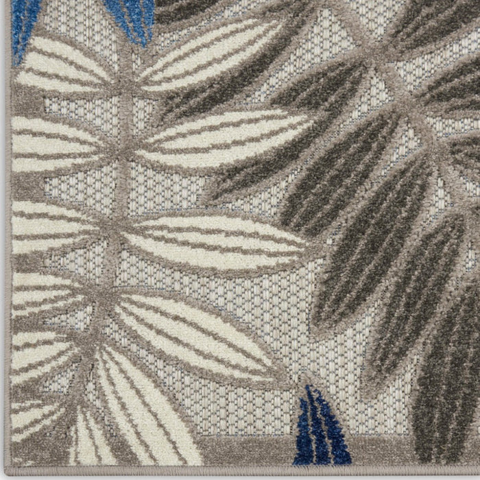 Aloha Grey Blue Polypropylene & Polyester GRYBL
