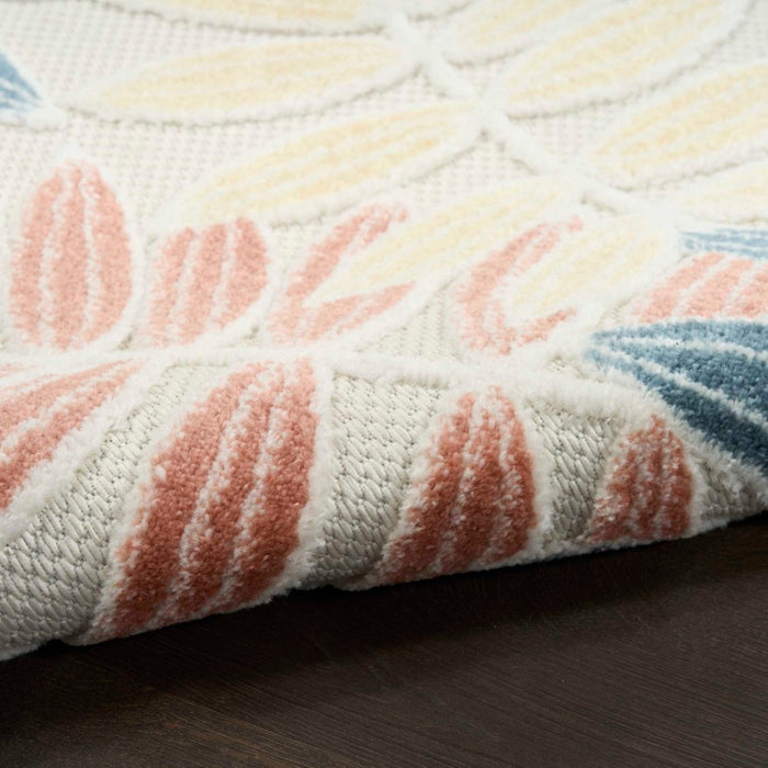 Aloha Ivory Blue Polypropylene & Polyester IVBLU