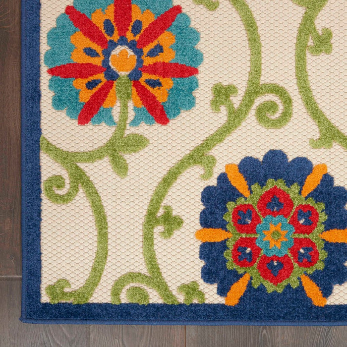 Aloha Blue Multicolor BLUMT Polypropylene & Polyester