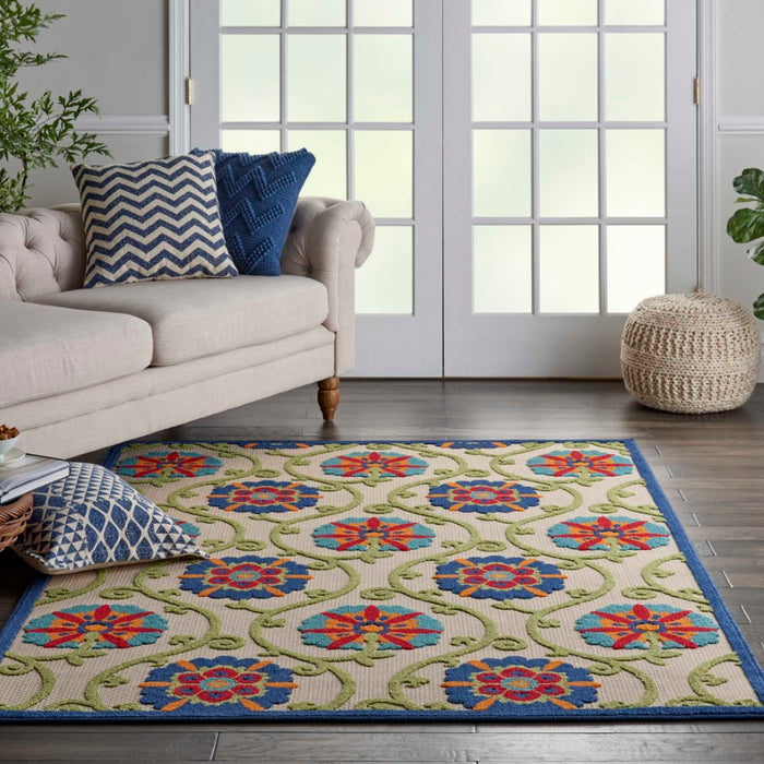 Aloha Polypropylene & Polyester BLUMT Blue Multicolor
