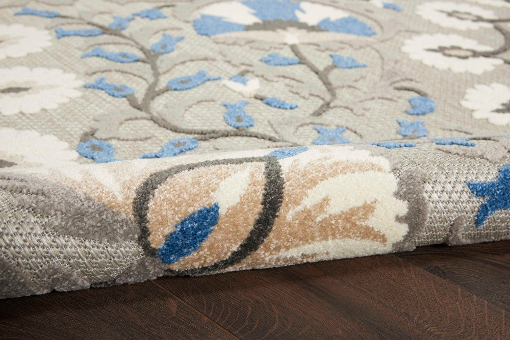Aloha Grey Multi GRYMT Polypropylene & Polyester