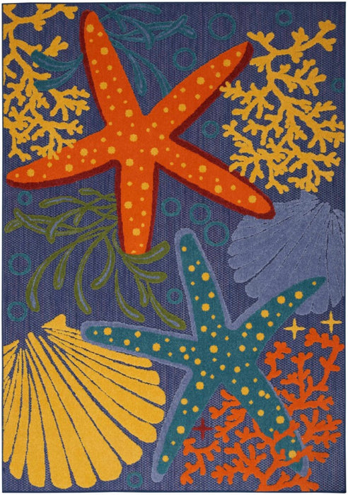 Aloha Polypropylene & Polyester Navy Multicolor NAVMT