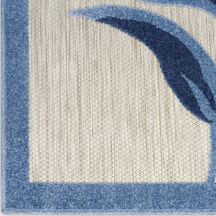 Aloha Blue Grey Polypropylene & Polyester BLGRY
