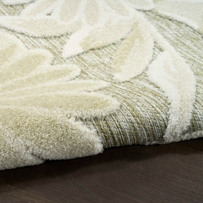 Aloha Ivory Sage Polypropylene & Polyester 