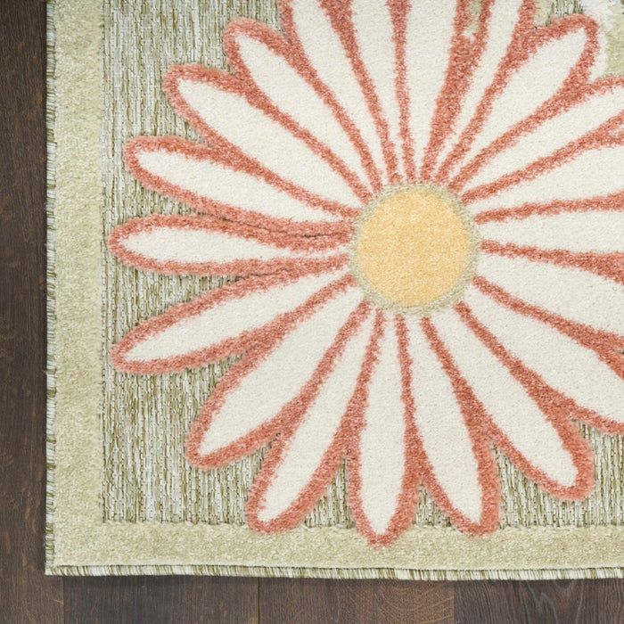 Aloha Sage Rose  Polypropylene & Polyester