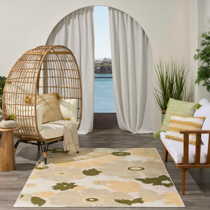 Aloha Polypropylene & Polyester IVGRE Ivory Green