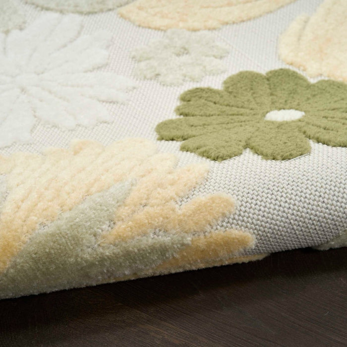 Aloha Ivory Green Polypropylene & Polyester IVGRE
