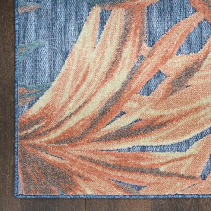 Aloha Blue Rose  Polypropylene & Polyester