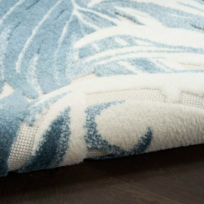 Aloha Ivory Blue Polypropylene & Polyester IVBLU