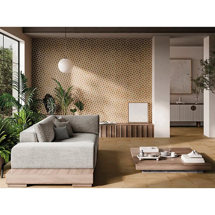 Alcazar Porcelain Lattice Terra Tile Matte 2