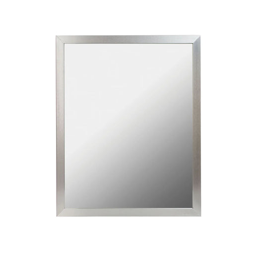 Aluminum Brushed Nickel Bathroom Mirror Brushed Nickel 1