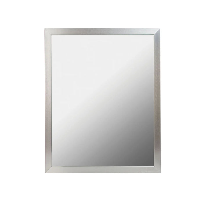 Aluminum Brushed Nickel Bathroom Mirror Brushed Nickel 1