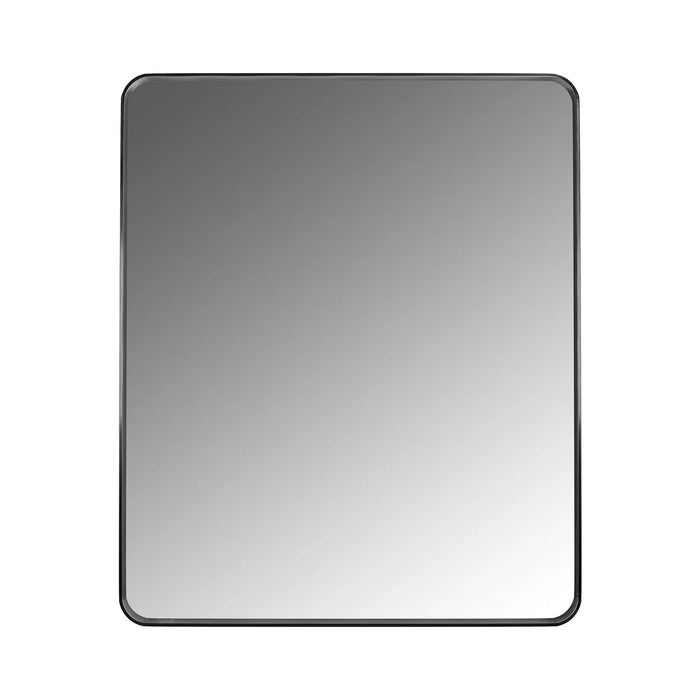 Aluminum Brushed Black Bathroom Mirror Brushed Black 2