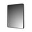 Aluminum Brushed Black Bathroom Mirror Brushed Black 1