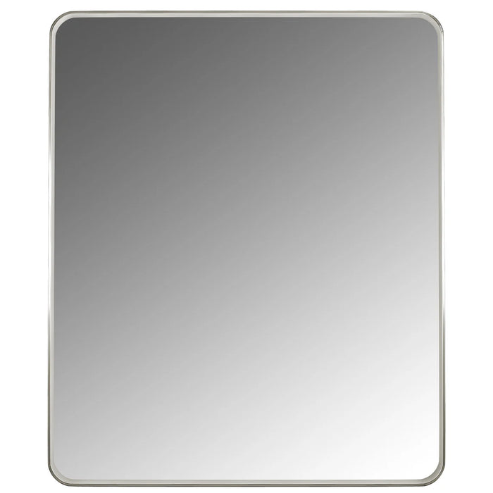 Aluminum Brushed Nickel Bathroom Mirror Brushed Nickel 2