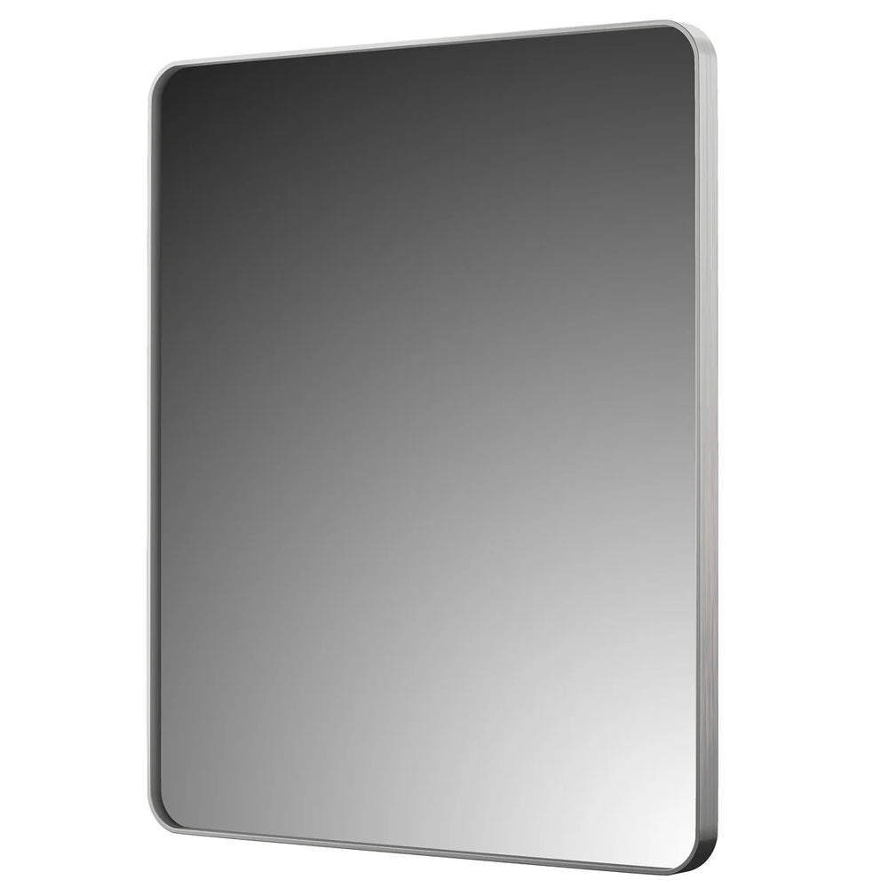 Aluminum Brushed Nickel Bathroom Mirror Brushed Nickel 1