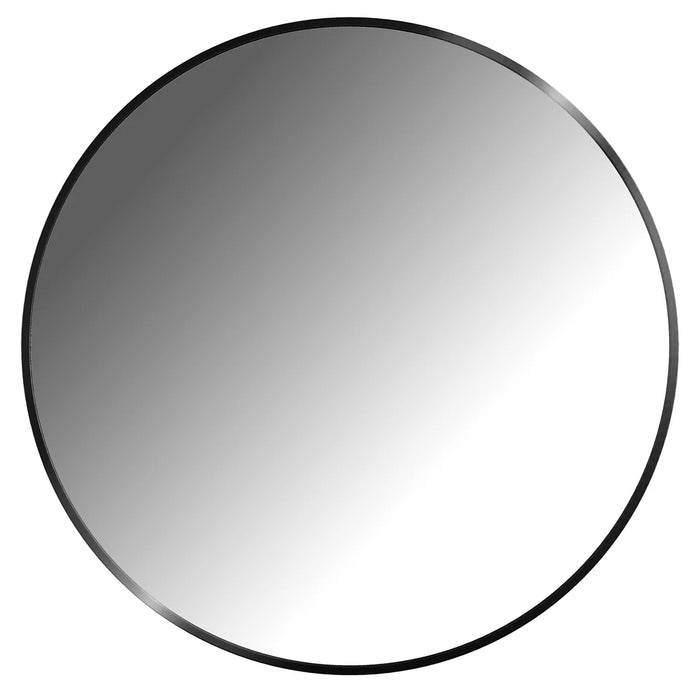 Aluminum Brushed Black Bathroom Mirror Brushed Black 2