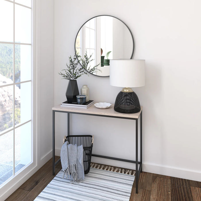 Aluminum Brushed Black Bathroom Mirror Brushed Black 5