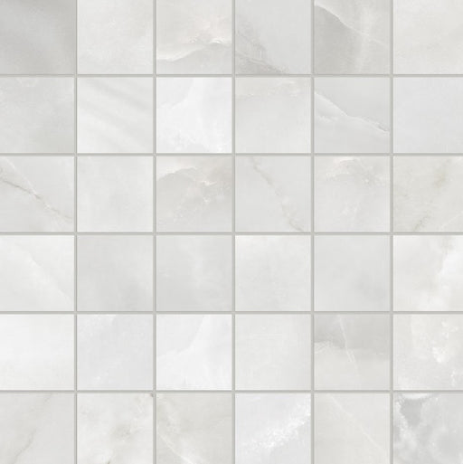 Full Sheet Sample - La Marca Onyx Nuvolato Porcelain Mosaic - 2" x 2" Matte