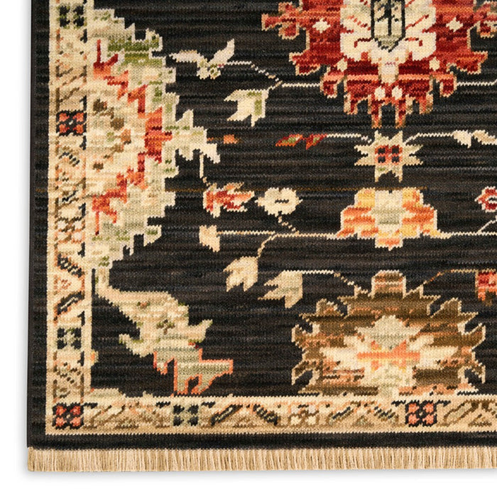 Antique Bloom Black BLK Wool Blend