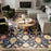 Antique Bloom Wool Blend Navy ANB01 NAVY