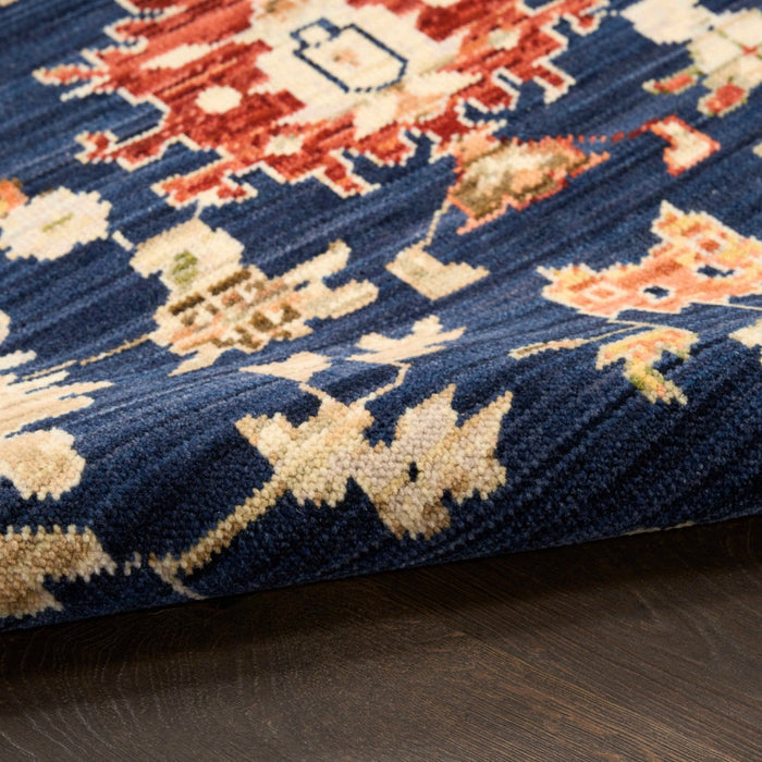 Antique Bloom Wool Blend NAVY Navy
