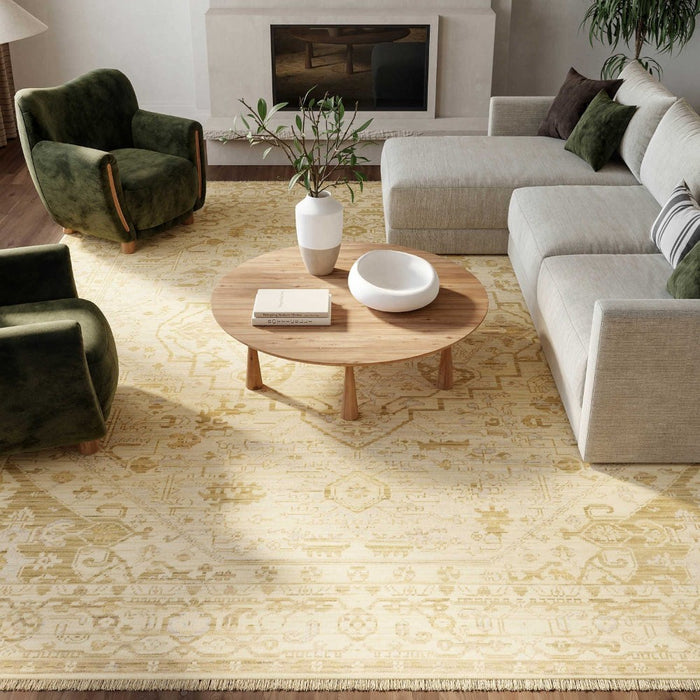 Antique Bloom Wool Blend Beige ANB03 BGE