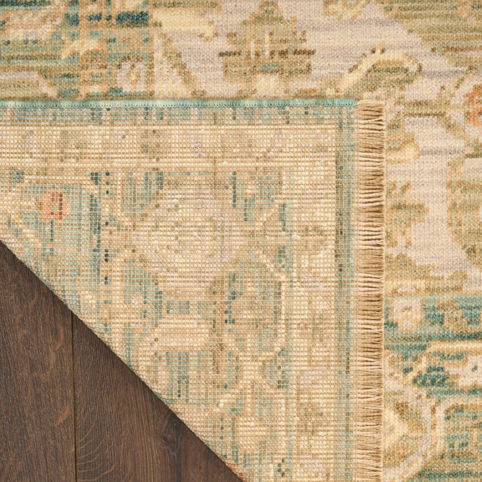 Antique Bloom Teal Wool Blend 