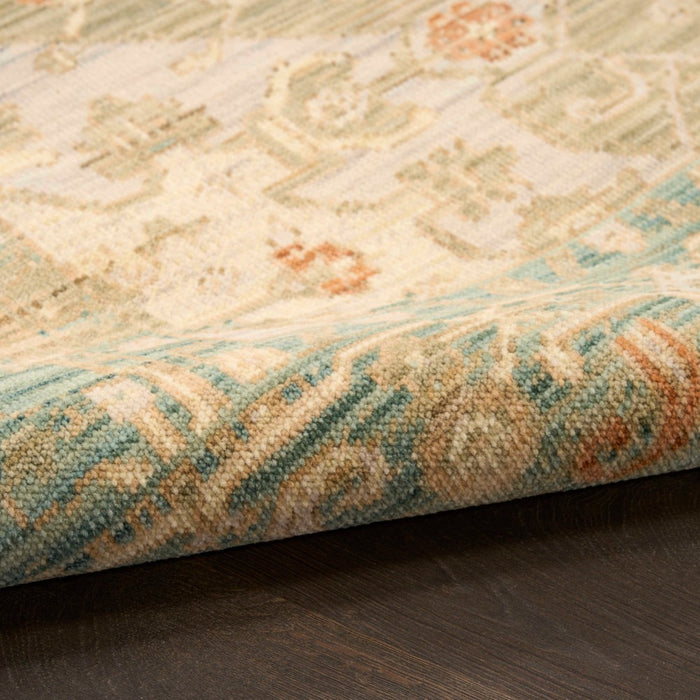 Antique Bloom Wool Blend  Teal