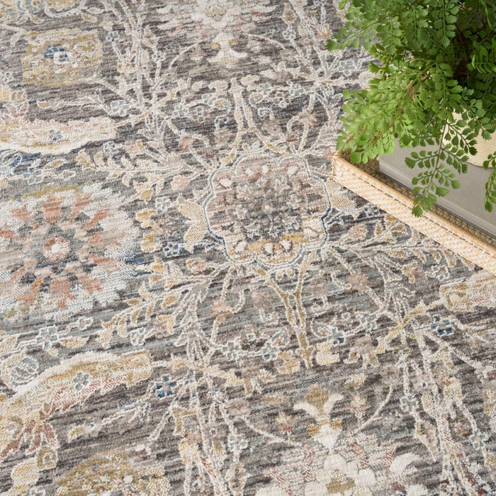 Antique Fusion Polyester Charcoal Multicolor ANF03 