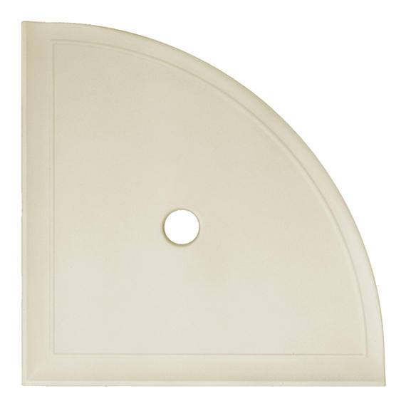 Bathroom Accessories Resin & Ceramic Sand CN11 Corner Shelf Flat Back Matte 1