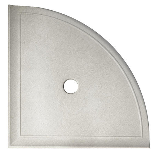 Bathroom Accessories Resin & Ceramic Gray CN13 Corner Shelf Flat Back Matte 1