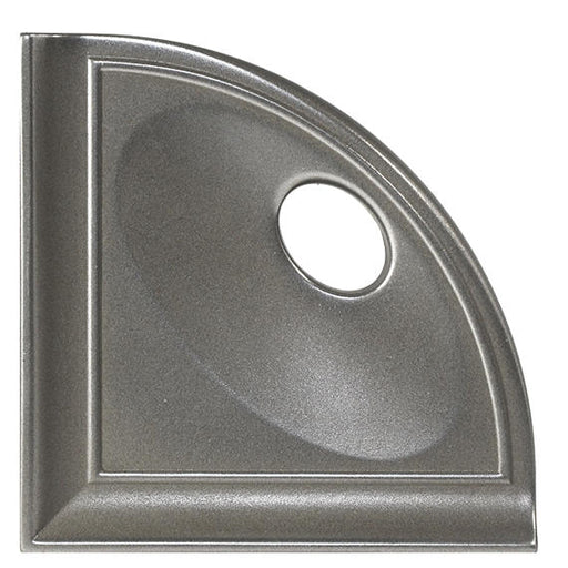 Bathroom Accessories Metal Stainless CN14 Corner Shelf Flat Back Satin 1