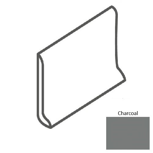 Minimum Porcelain Charcoal MN45 Cove Base Matte 1