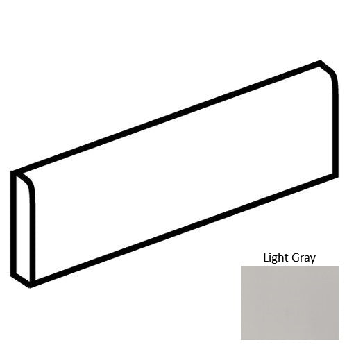 Minimum Porcelain Light Gray MN43 Bullnose Matte 1