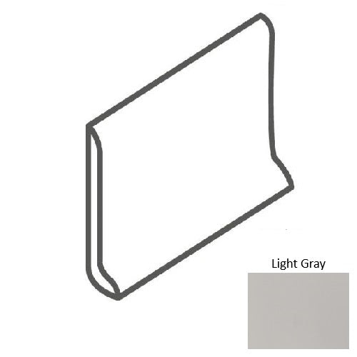 Minimum Porcelain Light Gray MN43 Cove Base Matte 1