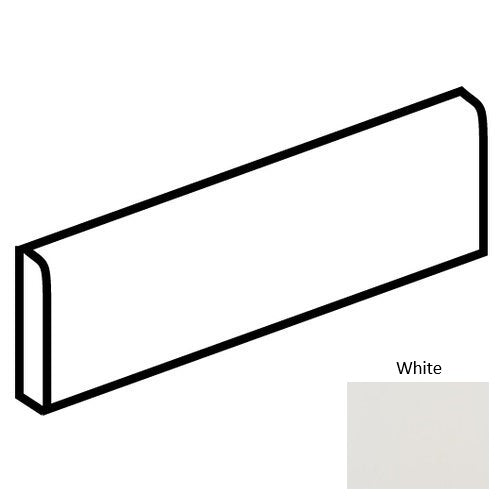 Minimum Porcelain White MN40 Bullnose Matte 1