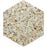 Aquaterra White Shell Mosaic - Hexagon