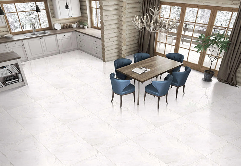 Armani White Polished Porcelain White Tile Polished 2