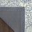 Azalea Ivory Blue AZA01 Wool Blend Farmhouse Area Rug - 8 Ft x 12 Ft