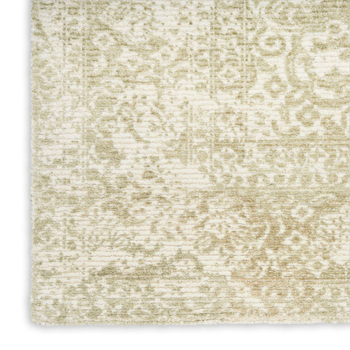 Azalea Ivory Sage AZA01 Wool Blend Farmhouse Area Rug - 10 Ft x 14 Ft