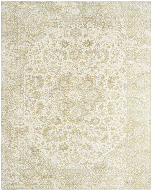 Azalea Ivory Sage AZA01 Wool Blend Farmhouse Area Rug - 5 Ft x 7 Ft