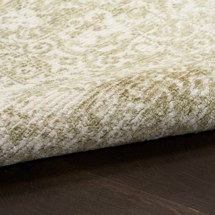 Azalea Ivory Sage AZA01 Wool Blend Farmhouse Area Rug - 10 Ft x 14 Ft