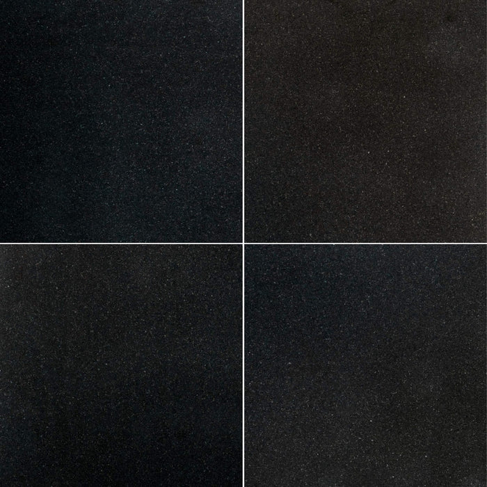 Absolute Black Granite Tile - 24" x 24" x 1/2" Honed