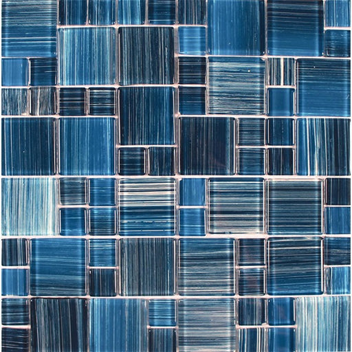 Bamboo Glass Acqua Marine FINBAMB Mosaic Glossy 1
