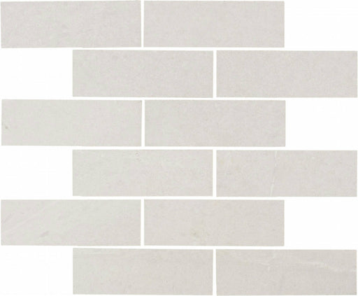 Full Sheet Sample - Adrock Frost Random Linear Porcelain Mosaic - 12" x 14" x 8 MM Matte