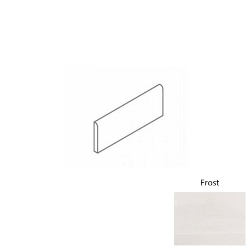 Full Liner Sample - Adrock Frost Porcelain Bullnose - 3" x 12" x 8 MM Matte